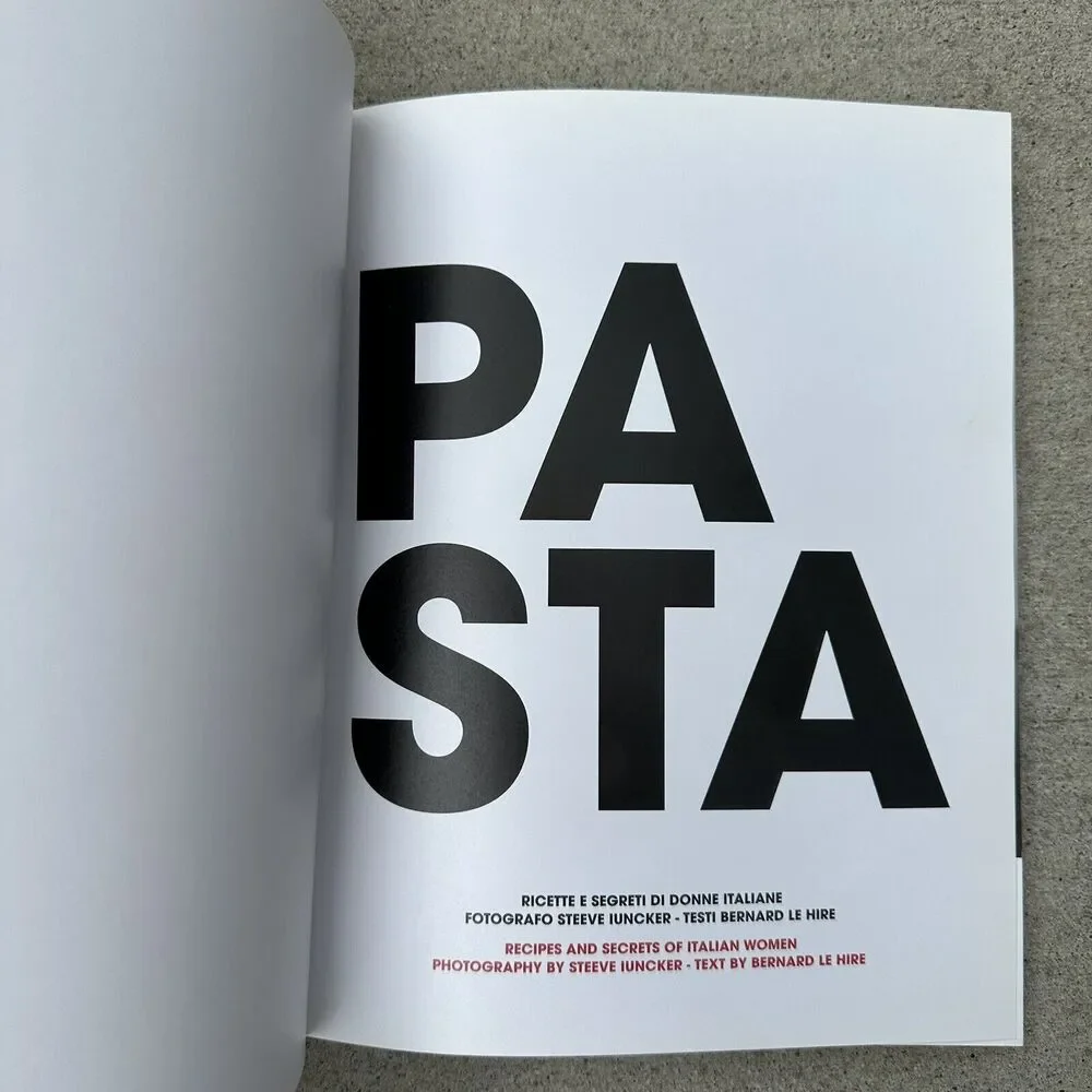Pasta Secrets of Italian Women‎ HC Book Recipes Photography English & Italian
